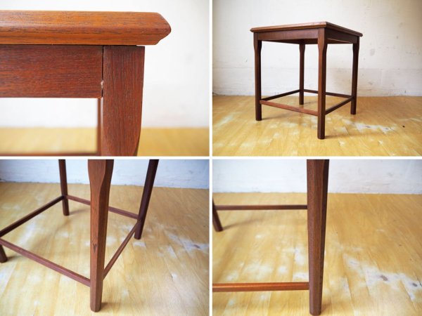 TOFTEN mobelfabrikke チーク材 タイルトップ サイドテーブル Side table 60's 北欧 ビンテージ ★