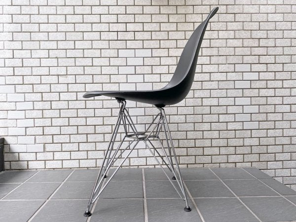 ハーマンミラー HermanMiller × ヴィトラ vitra サイドシェルチェア エッフェルベース ポリプロピレン製 ブラック イームズ ミッドセンチュリー ■