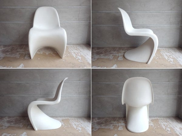 ヴィトラ vitra パントンチェア Panton Chair ホワイト ヴェルナー・パントン Verner Panton スタッキングチェア ♪