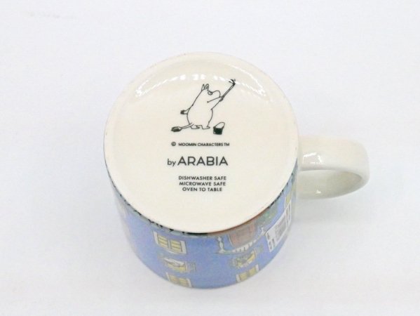 アラビア ARABIA ムーミン マグカップ 生誕70周年記念 ムーミンハウス 赤い三角屋根＆箱付き ●