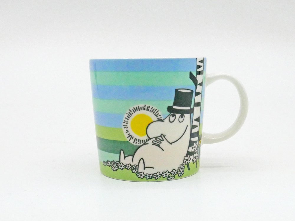 アラビア ARABIA ムーミン マグカップ ムーミンパパ サマーシエスタ Moomin Summer Siesta 2009年 夏限定 箱付き ●