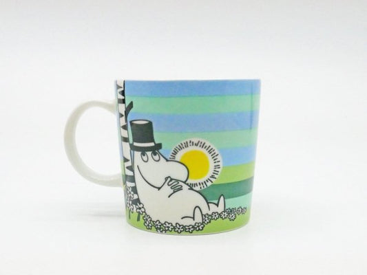 アラビア ARABIA ムーミン マグカップ ムーミンパパ サマーシエスタ Moomin Summer Siesta 2009年 夏限定 箱付き ●