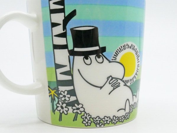 アラビア ARABIA ムーミン マグカップ ムーミンパパ サマーシエスタ Moomin Summer Siesta 2009年 夏限定 箱付き ●