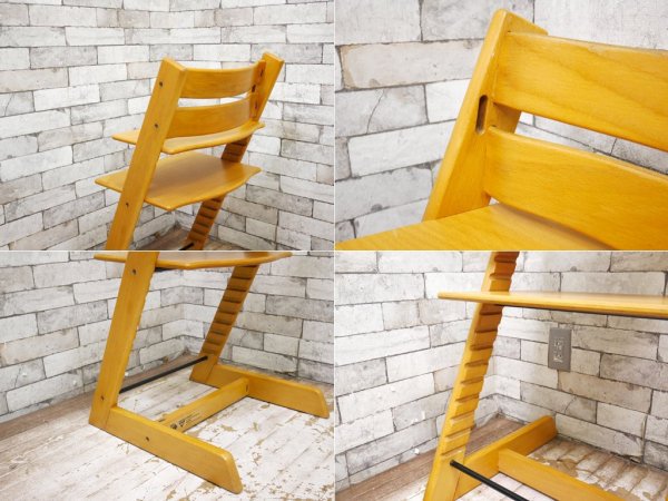 ストッケ STOKKE トリップトラップ TRIPP TRAPP チェア 旧型 ベビーチェア ナチュラル 北欧 ノルウェー ●