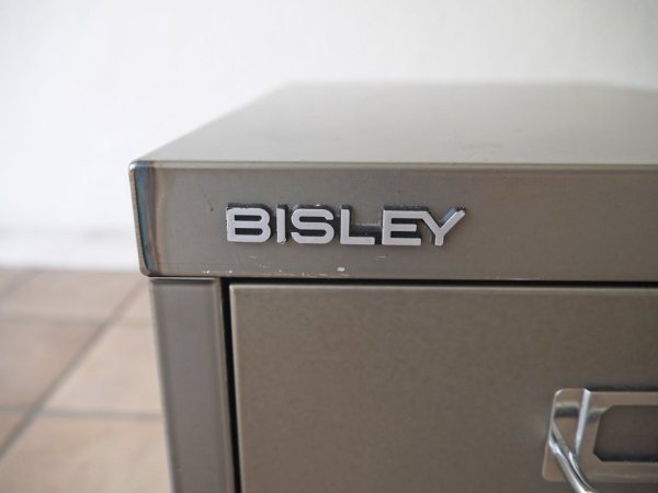 ビスレー BISLEY ベーシック BASIC シリーズ マルチ収納ケース 3段 ミニキャビネット グレー ガンメタル 書類ケース レターケース オフィス家具 英国 廃番 希少 ◇