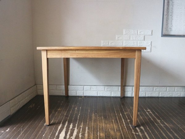 オールドメゾン old maison ブリックステーブル Bricks Table 古材 チーク材 ダイニングテーブル W90 ◎