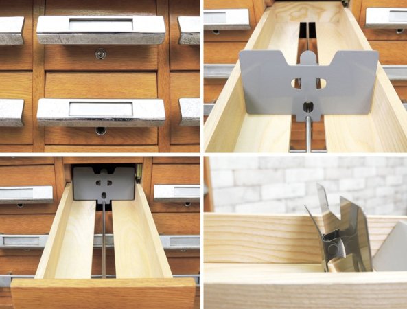 キハラ KIHARA 図書館キャビネット カードケース 抽斗45杯 スライド天板 ネームホルダー付 レトロ 店舗什器 B ●