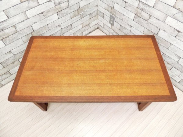 ジャパンビンテージ Japan Vintage チーク材 ローテーブル センターテーブル 北欧スタイル ●