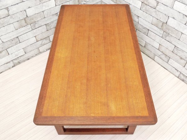 ジャパンビンテージ Japan Vintage チーク材 ローテーブル センターテーブル 北欧スタイル ●