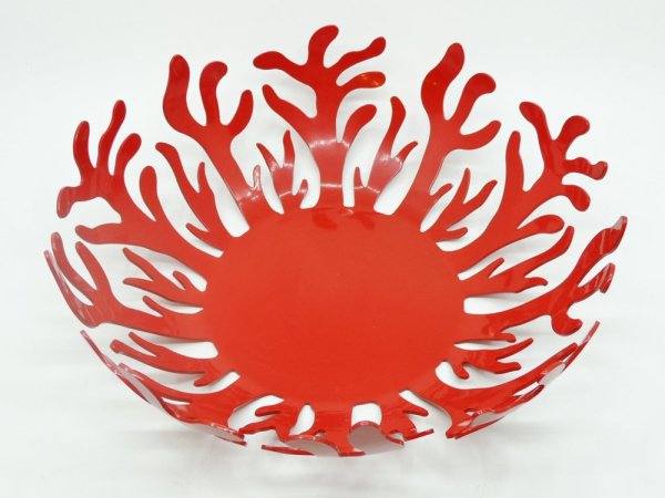 アレッシー ALESSI メディテラーネオ Mediterraneo フルーツホルダー スチール製 ボウル Lサイズ LPWK Emma Silvestris 2005 レッド ●