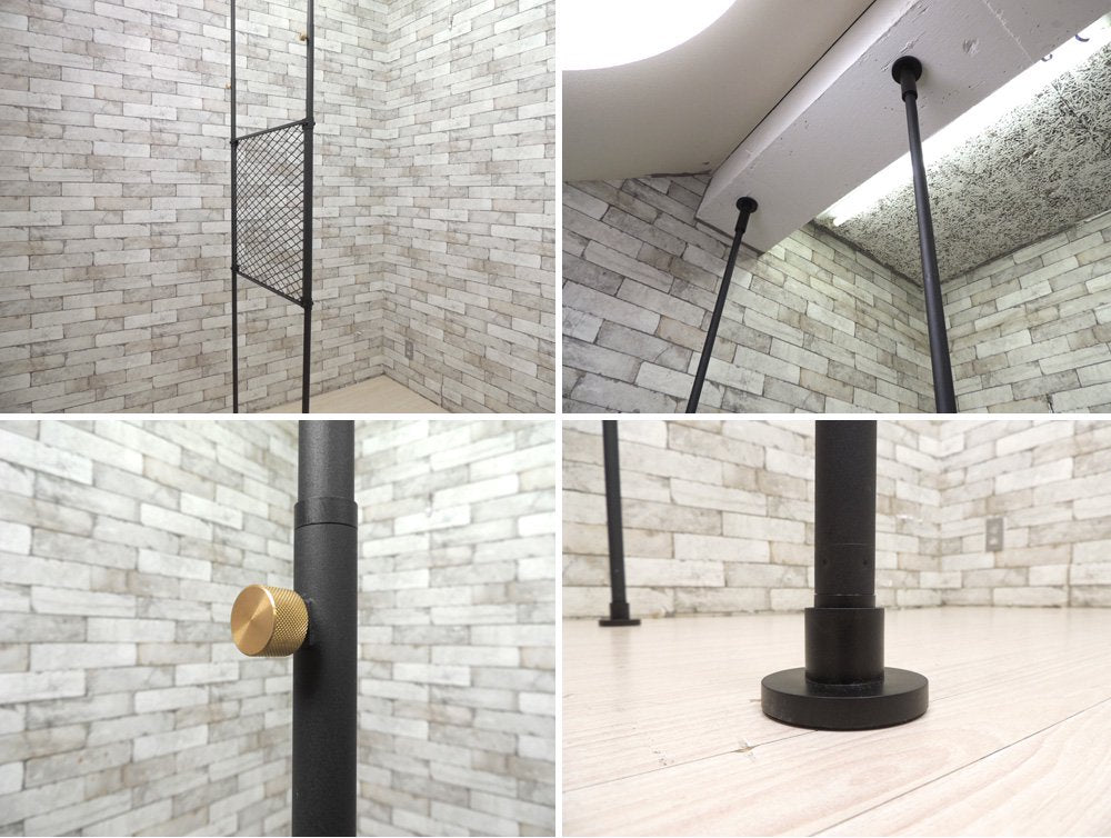 サンワカンパニー sanwa company ドローアライン DRAW A LINE パーティション Aセット Partition A set ブラック ハンギングポール A ●