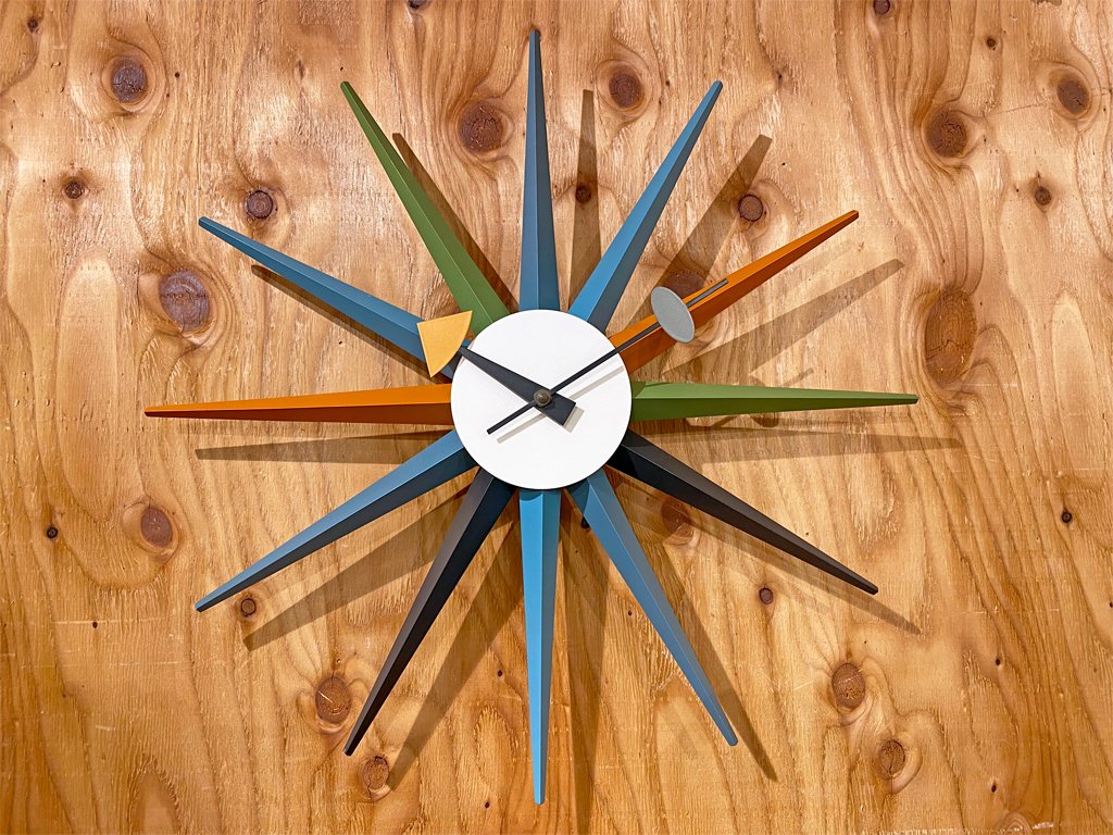 ヴィトラ Vitra ジョージネルソン George Nelson サンバースト Sunburst Clock 壁掛け時計 ウォールクロック マルチカラー ミッドセンチュリー ■