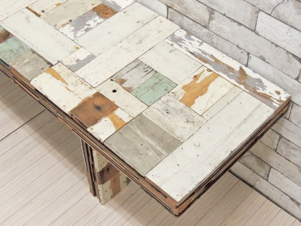 ピート・ヘイン・イーク Piet Hein Eek スクラップウッド パイリング ベンチ SCRAPWOOD PILING BENCH オランダ ●