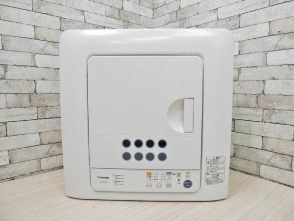 東芝 TOSHIBA ED-60C 電気衣類乾燥機 ピュアホワイト 2017年製 6.0kg ●