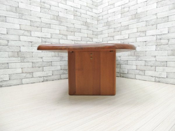 IDC 大塚家具 チーク材 無垢集成材 ローテーブル センターテーブル ミッドセンチュリー  ●