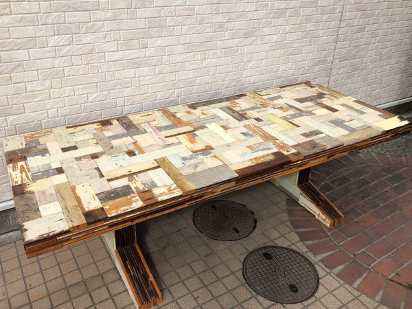 ピート・ヘイン・イーク Piet Hein Eek スクラップウッド パイリング テーブル SCRAPWOOD PILING TABLE オランダ ●