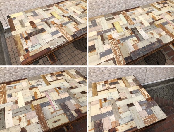 ピート・ヘイン・イーク Piet Hein Eek スクラップウッド パイリング テーブル SCRAPWOOD PILING TABLE オランダ ●