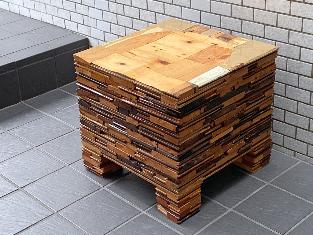 ピート・ヘイン・イーク PIET HEIN EEK スクラップウッド パイリング スツール SCRAPWOOD PILING STOOL オランダ CIBONE取扱 ■