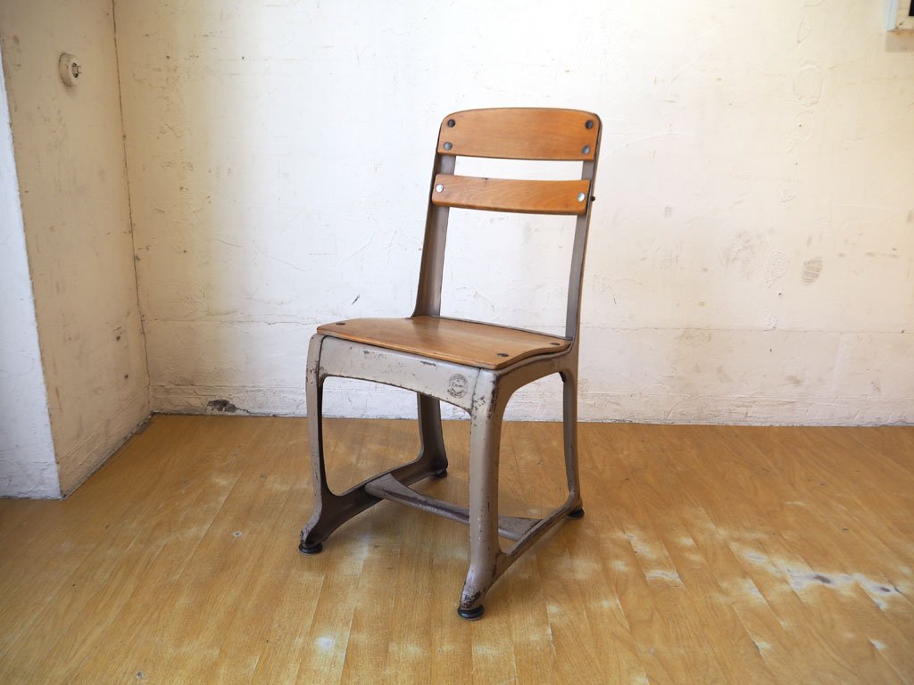 US ビンテージ アメリカンシーティング American Seating Company スクールチェア ENVOY School chair 50年代 ★