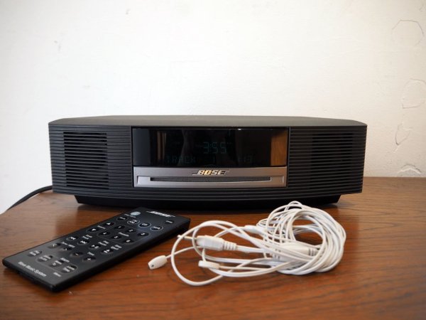 ボーズ BOSE ウェイブ ミュージック システム CDラジオ Wave music system Wave Radio AWRCCB リモコン FMアンテナ スロットイン CD ★