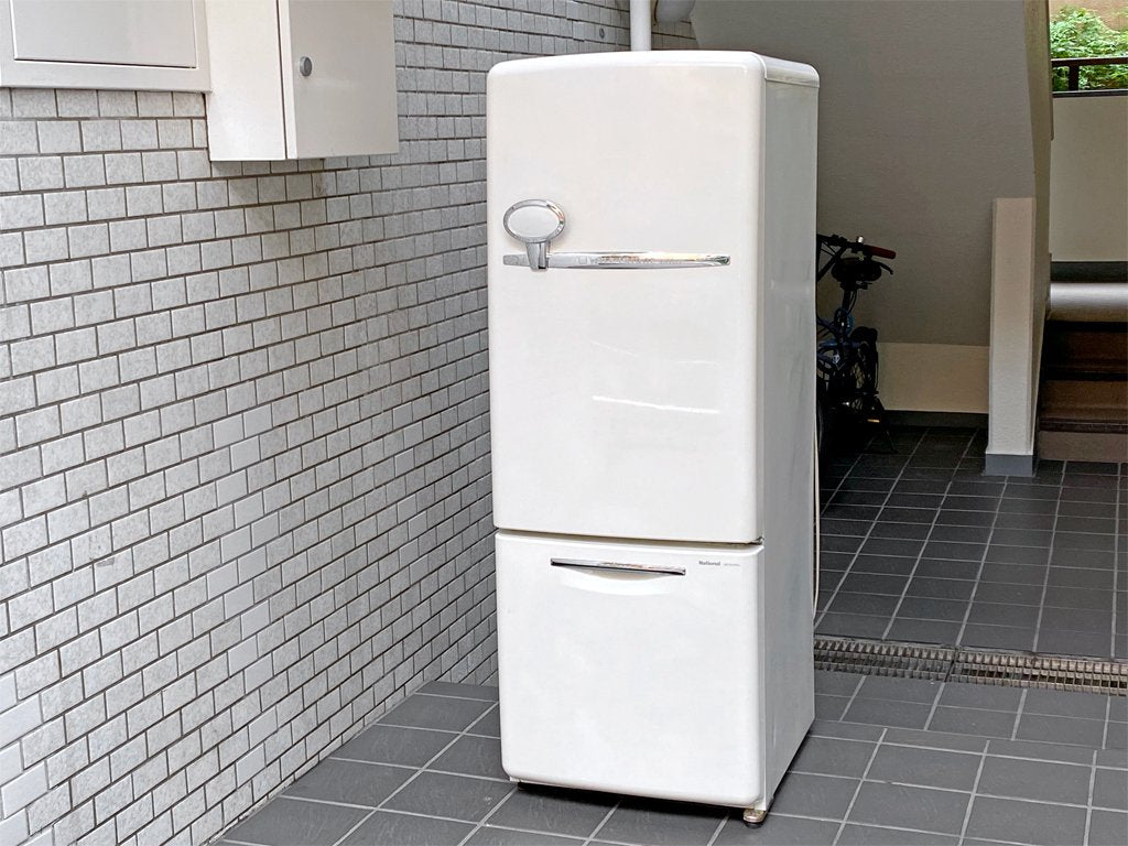 ナショナル National ウィル WiLL FRIDGE mini パーソナルノンフロン冷凍冷蔵庫 フリッジミニ ホワイト 廃盤 2003年製 162L オリジナル ノスタルジックデザイン ■