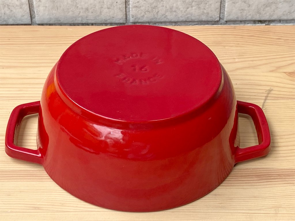 ストウブ staub ワナベ Wa-NABE Sサイズ チェリー色 キャセロール 両手鍋 IH対応 フランス製 ■