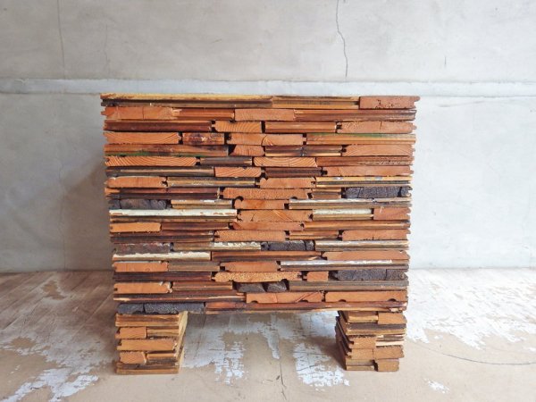 ピート・ヘイン・イーク PIET HEIN EEK スクラップウッド パイリング スツール SCRAPWOOD PILING STOOL オランダ CIBONE取扱 ♪