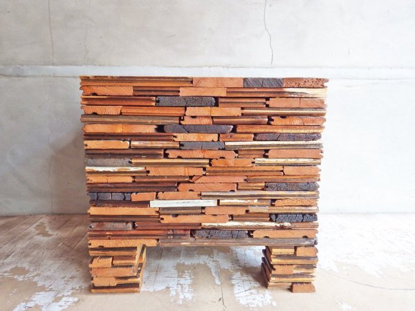 ピート・ヘイン・イーク PIET HEIN EEK スクラップウッド パイリング スツール SCRAPWOOD PILING STOOL オランダ CIBONE取扱 ♪