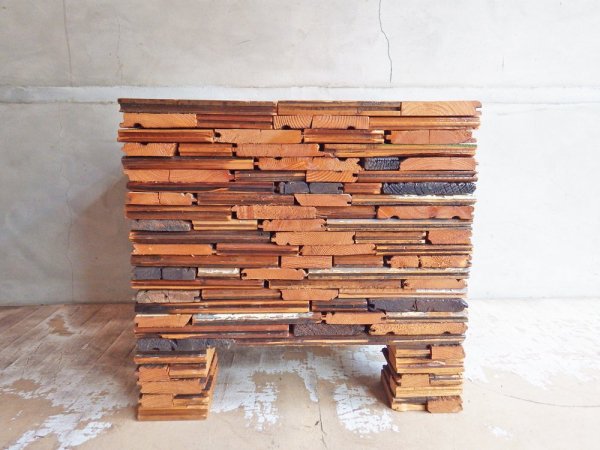 ピート・ヘイン・イーク PIET HEIN EEK スクラップウッド パイリング スツール SCRAPWOOD PILING STOOL オランダ CIBONE取扱 ♪