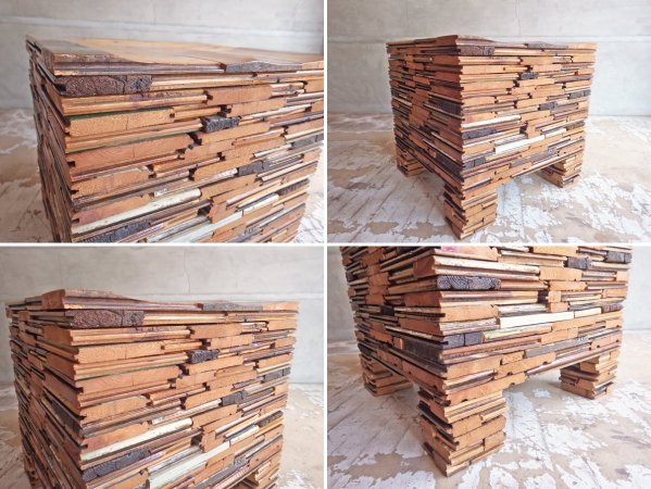 ピート・ヘイン・イーク PIET HEIN EEK スクラップウッド パイリング スツール SCRAPWOOD PILING STOOL オランダ CIBONE取扱 ♪