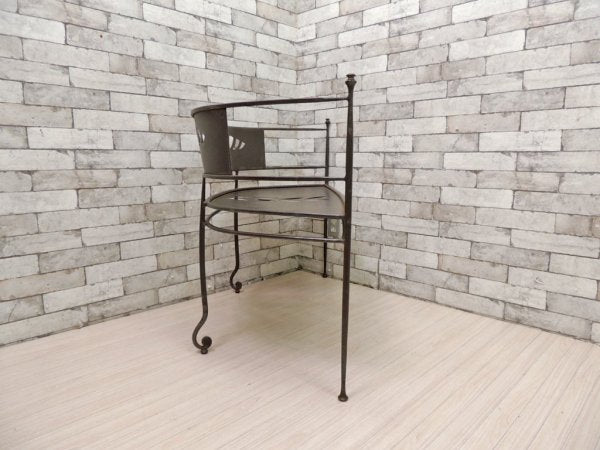 アンティークスタイル Antique Style アイアンベンチ IRON BENCH ガーデンチェア 鋳鉄 ブラック ●