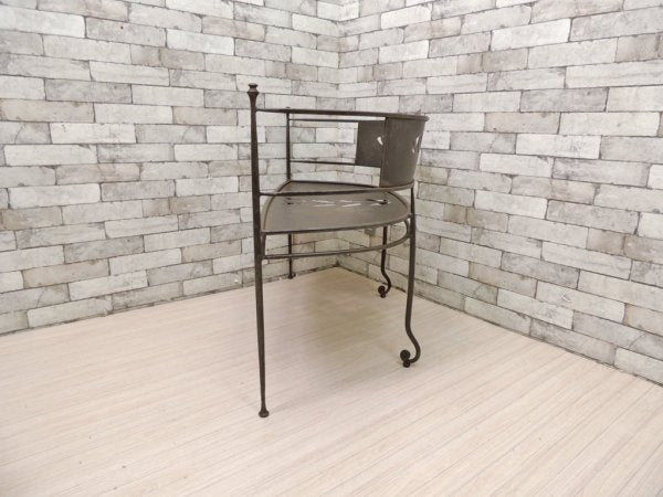 アンティークスタイル Antique Style アイアンベンチ IRON BENCH ガーデンチェア 鋳鉄 ブラック ●