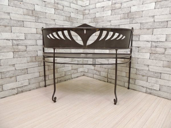 アンティークスタイル Antique Style アイアンベンチ IRON BENCH ガーデンチェア 鋳鉄 ブラック ●