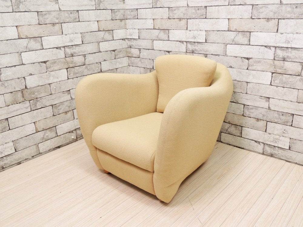 イデー IDEE ミニミラーアームチェア MINI MILLER ARM CHAIR 一人掛けソファ アイボリー ●