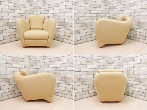 イデー IDEE ミニミラーアームチェア MINI MILLER ARM CHAIR 一人掛けソファ アイボリー ●