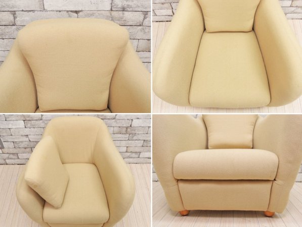 イデー IDEE ミニミラーアームチェア MINI MILLER ARM CHAIR 一人掛けソファ アイボリー ●