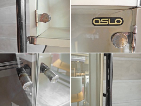 オスロ OSLO 80sビンテージ レトロ ユニットシェルフ ブラック×ホワイト ♪