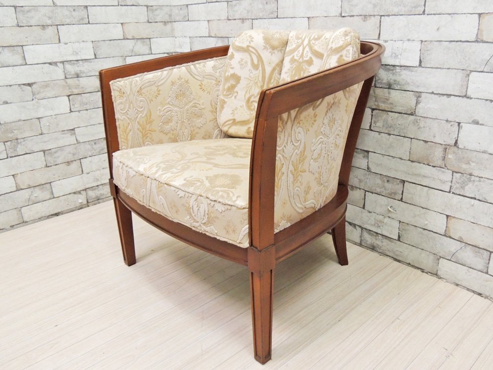 ドレクセル ヘリテイジ DREXEL HERITAGE トライユン TRIUNE アップホルスタリーチェア UPHOLSTERY CHAIR アメリカ US家具 A ●