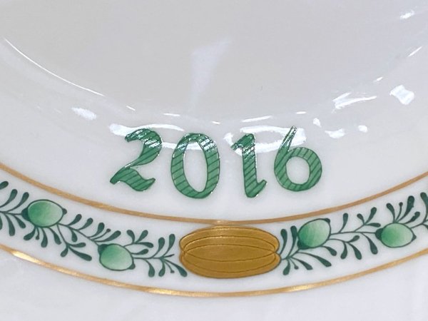 ヘレンド HEREND 干支シリーズ イヤーズプレート 2016年 さる 陶器製 ハンドペイント ハンガリー ■