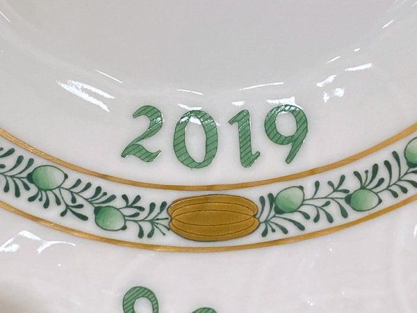 ヘレンド HEREND 干支シリーズ イヤーズプレート 2019年 いのしし 陶器製 ハンドペイント ハンガリー ■