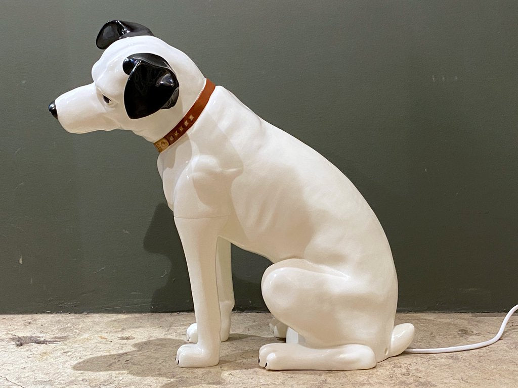 ビクター Victor ニッパー NIPPER 犬 照明 テーブルランプ 高43cm 樹脂製 ソフビ 昭和レトロ 希少 ■