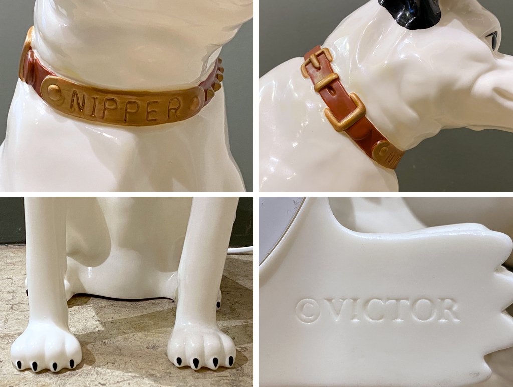 ビクター Victor ニッパー NIPPER 犬 照明 テーブルランプ 高43cm 樹脂製 ソフビ 昭和レトロ 希少 ■