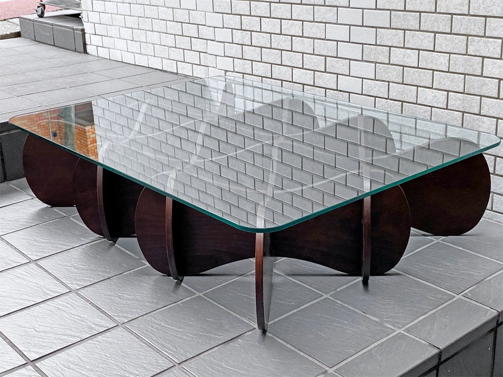 イーアンドワイ E＆Y マトリックステーブル MATRIX TABLE ダークブラウン Lサイズ プライウッド リビングテーブル ■