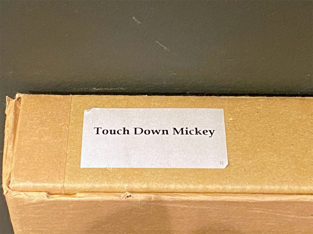 ディズニー Disney ミッキー Mickey タッチダウン TOUCHDOWN MICKEY ポスター 額装 大判 1932年ディズニー映画 ■