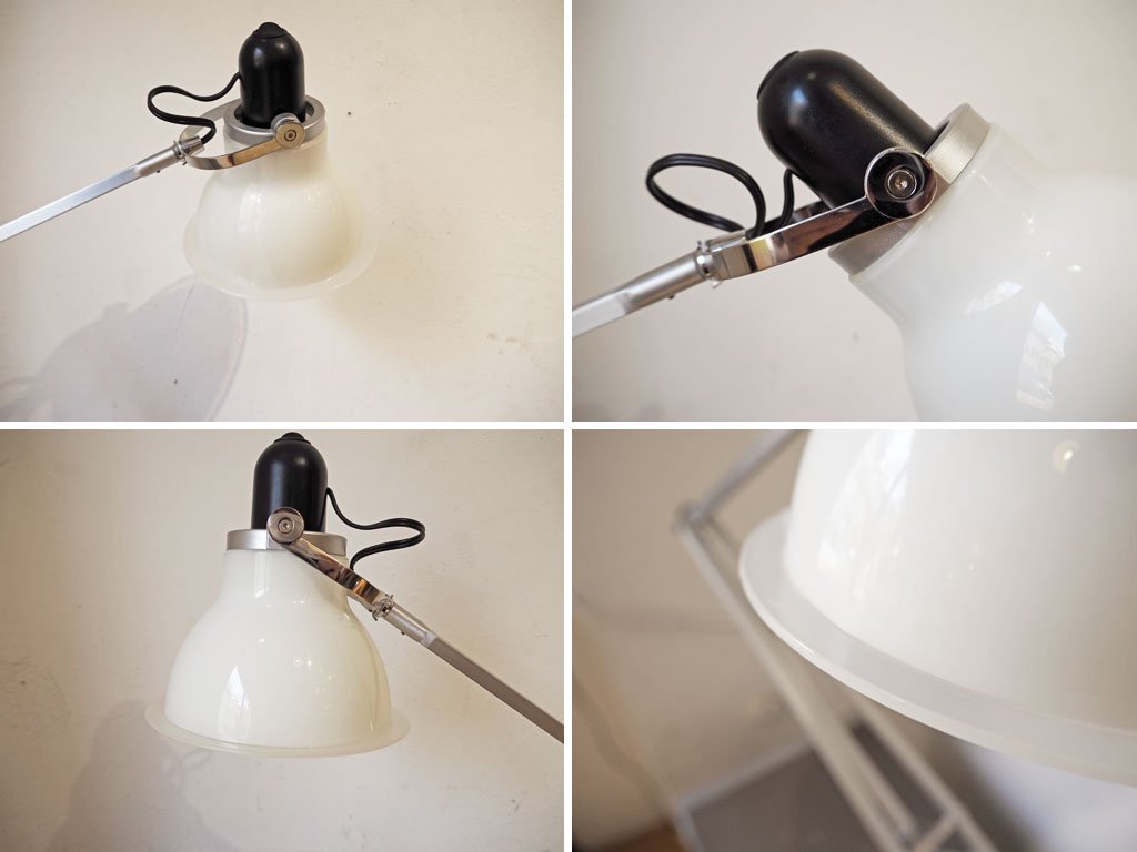 アングルポイズ ANGLEPOISE Type 1228 アイスホワイト Ice white シェード ケネス・グランジ 予備パーツ＆専用工具付 ★