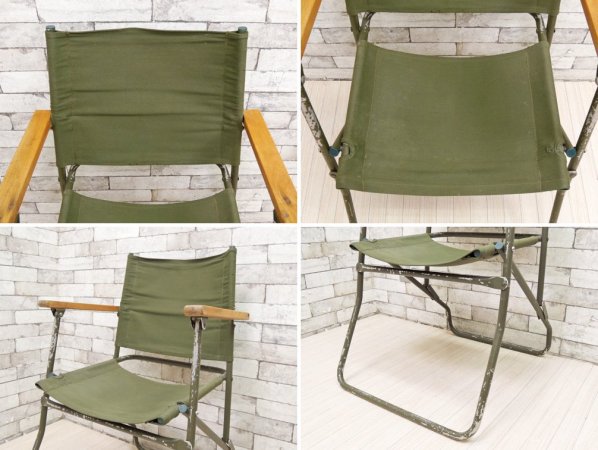 ビンテージ ローバー チェア Rover Chair フォールディングチェア 折り畳み キャンバス生地 ミリタリー ●