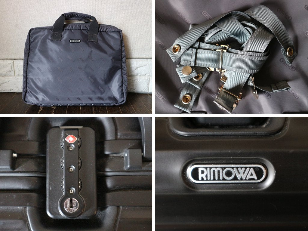 リモワ RIMOWA キャリーケース スーツケース トパーズ ステルス TOPAS STEALTH ビジネストローリー 28L 1泊用 2輪 ブラック TSAロック付 機内持込可 ◎