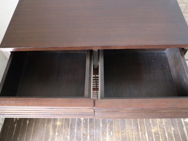 エーフラット a.flat ルーバー キャビネット Louver cabinet ダークブラウン アジアン モダン ◎