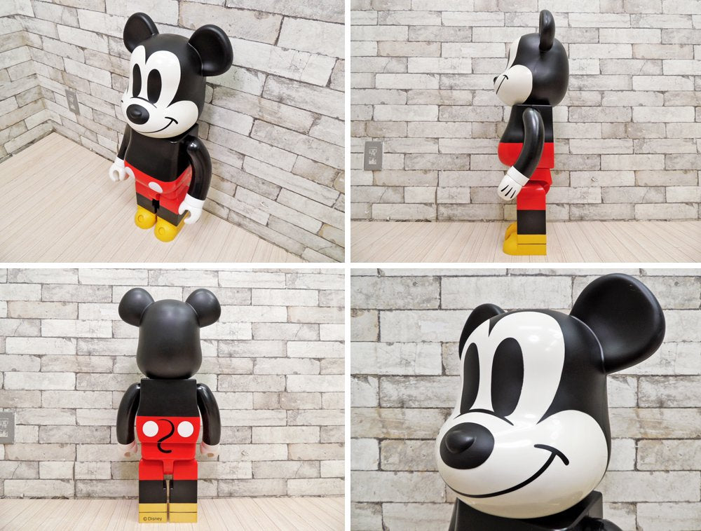 メディコムトイ MEDICOM TOY ベアブリック BE@R BRICK 1000% ミッキーマウス Mickey Mouse ディズニー Disney 高71cm 初期型 2009年 希少  ●