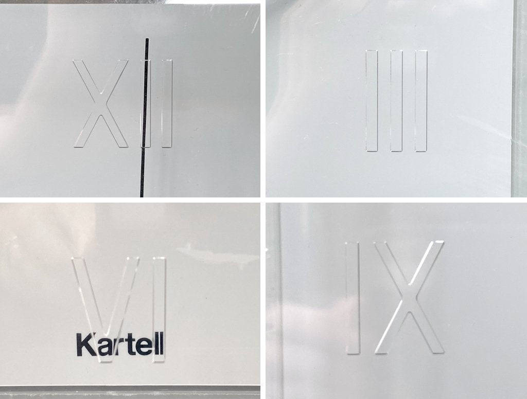 カルテル Kartell ティックタック Tic&Tac ウォールクロック フィリップ・スタルク ホワイト アクリル 壁掛け時計 イタリア ■